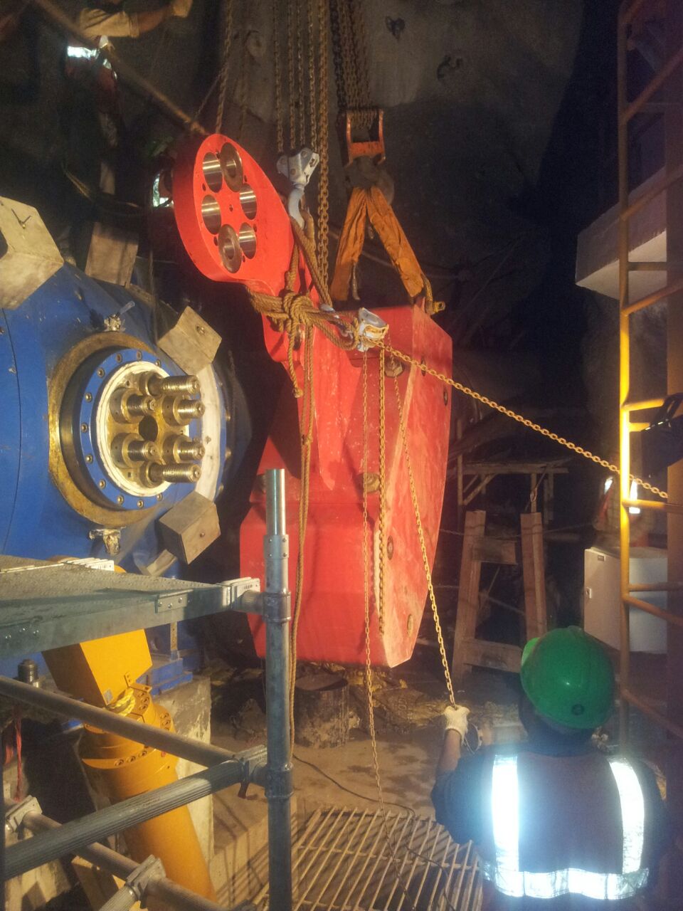Erection of Turbine Units at 456 MW (6 x 76 MW Pelton) Tamakoshi HEP in Nepal.
